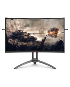 Aoc AG323QCX2 monitor de computadora 80 cm (31.5) 2560 x 1440 pixeles 2k ultra hd led negro, rojo