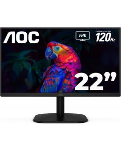 Aoc 22B35HM23 monitor led / color negro panel va 21.5 hdmi y vga aspecto 16:9 tiempo de respuesta 4ms 120 hz vesa 100x100 mm 1920 x 1080 contraste 20,000,000:1 brillo 250 cd/m2