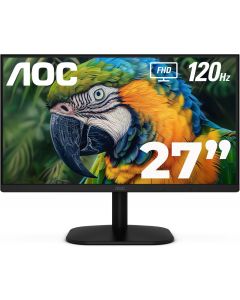 Aoc 27B35H3 monitor led / color negro panel ips 27 hdmi y vga aspecto 16:9 tiempo de respuesta 1ms 120hz full hd 1920x1080 vesa 100x100 mm contraste 20,000,0001 brillo 300 cd/m2