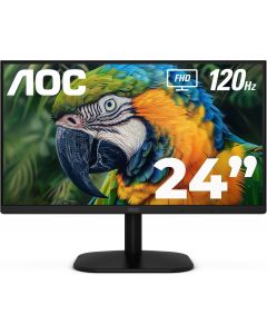 Aoc 24B35H3 monitor led / color negro panel ips 23.8 hdmi y vga aspecto 16:9 tiempo d.r. 1ms 120hz full hd 1920x1080 vesa 100x100 mm contraste 20,000,0001 brillo 300 cd/m2