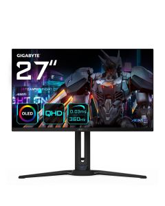 Gigabyte AORUS FO27Q3 Monitor Gamer / 27 Pulgadas Oled 360Hz 0.03 Ms Hdmi 2.1 Dp 1.4