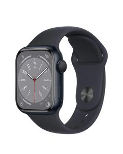 Apple MNP53LZ/A watch series 8 gps, caja de aluminio color azul medianoche 41mm, correa deportiva