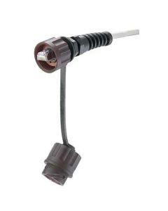 Panduit MPSI588T conector plug rj45 de uso industrial blindado categoría 5e 24awg con tapa protectora protección ip67