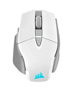 Corsair CH-9319511-NA2 mouse gamer óptico m65 rgb, inalámbrico, bluetooth, 26000dpi, blanco