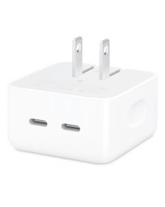 Apple MW2H3AM/A Adaptador de corriente compacto de 35 W con dos puertos USB-C