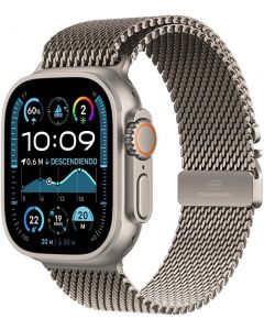 Apple MX5R3LZ/A watch ultra 2 gps + cellular 49mm natural titanium case with milanese loop -