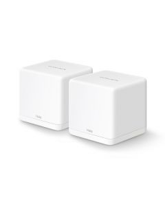 Mercusys HALO H30G(2-PACK) router red mesh doble banda,867 mbps en 5 ghz, 400 2,4 ghz / 2 puertos gigabit por unidad, modo y ap proporciona conexiones rápidas, estables de hasta 100 dispositivo