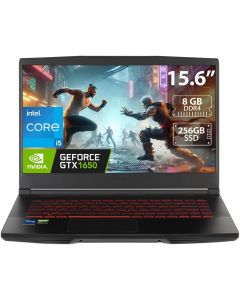 Msi GF63 THIN 11SC-1419MX portatil gamer 11sc-1419mx/ intel core i5-11400h /8gb ddr4/ 256 gb nvme ssd/ 15.6 fhd 144hz /nvidia gtx 1650 max q 4gb, gddr6 4gb/win 11 home.