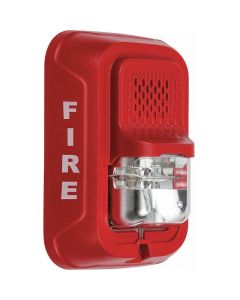 Fire Lite P2RL p2r-l sirena con lampara estroboscopica a 2 hilos, montaje en pared, color rojo