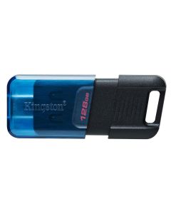 Kingston DT80M/128GB technology datatraveler 80 m unidad flash usb 128 gb tipo c 3.2 gen 1 (3.1 1) negro, azul