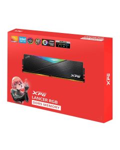 Xpg AX5U8000C3816G-DCLARBK memoria lancer udimm ddr5 16gb pc5-64000 8000mhz cl38 1.45v rgb con disipador negro pc gammer/alto rendimiento (AX5U8000C3816G-DCLARBK)