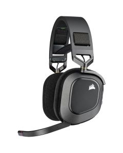 Corsair CA-9011235-NA audifonos gamer hs80 rgb wireless, inalámbrico, usb, negro