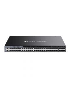 Tp-Link SG6654XHP omada dispositivo de redes gestionado l3 gigabit ethernet (101001000) energía sobre (poe) 1u negro