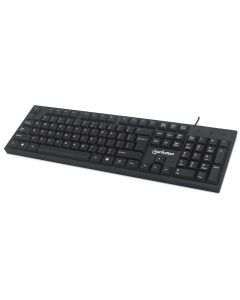 Manhattan 179324 teclado oficina usb qwerty inglés negro