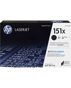 Hp W1510X laserjet cartucho de tóner 151x, negro