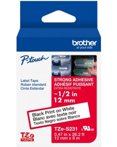 Brother TZES231G TZE-S231G Cinta Para Impresora De Etiquetas Negro Sobre Blanco Tze