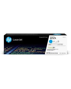 Hp W2221A cartucho de tóner original laserjet 222a, cian