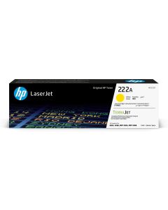 Hp W2222A cartucho de tóner original laserjet 222a, amarillo
