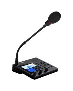 Spon XC-9038N consola voceo ip-sip, mixer 5 canales, bluetooth, usb, pantalla táctil, gabinete de aluminio