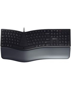 Cherry JK-4500EU-2 kc 4500 ergo teclado usb qwerty inglés de ee. uu. negro