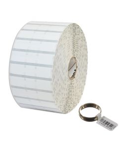 Zebra 10010065 label polypropylene 21875x05in (556x127mm); dt 8000d jewelry coated permanent adhesive 1in (254mm) core 3510roll 6box printed
