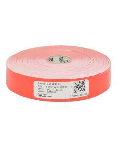Zebra 10012712-1 etiqueta de impresora rojo para autoadhesiva