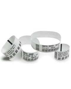 Zebra 10015355-3K wristband synthetic 1x11in (254x2794mm); dt z-band ultra soft coated permanent adhesive cart