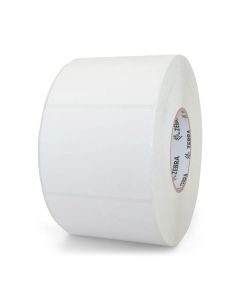 Zebra 10043488 tt labelpaper (4 x 3) z-essentials 540t (coated) (permanent adhesive) (3 core) (plain)