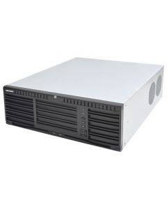 Hikvision DS-96128NI-I16 nvr 12 megapixel (4k)  128 canales ip 16 bahias de disco duro 4 puertos red soporta raid con hot swap alto desempeño