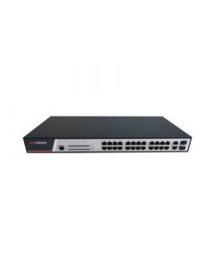 Hikvision DS-3E2326P switch administrable de 24 puertos poe 802.3 af at 100 mbps  2 sfp gigabit 380 watts total