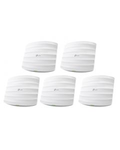 Tp-link EAP245-KIT-5 kit de 5 puntos accesso omada doble banda 802.11ac, mu-mimo, poe af y pasivo, soporta hasta 100 clientes, 1350 mbps.