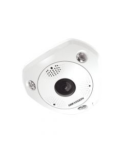 Hikvision DS-2CD6365G0-IVS fisheye ip 6 megapixel  180° - 360° dewarping wdr 120 db exterior ip67 ik10 15 mts ir entrada y salida de audio alarma múltiples vistas