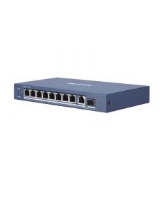 Hikvision DS-3E0510P-E switch poe+  8 puertos gigabit 802.3 af at (30 w) 1 puerto uplink sfp