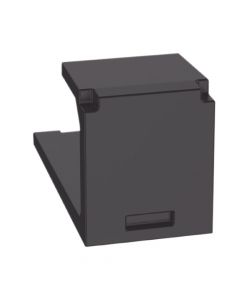 Panduit CMBBL-X módulo de tapa ciega (inserto ciego), mini-com, color negro