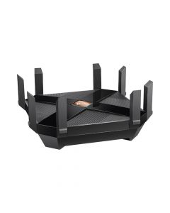 Tp-link ARCHER-AX6000 router de juegos banda triple ax6000 mu-mimo 1 puerto wan 25g 2g 1g 100mbps y 8 puertos lan 101001000 mbps 2 usb 30 antenas