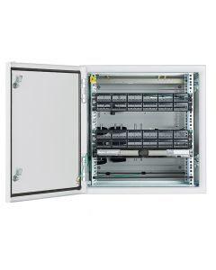 Panduit ZDF242430 gabinete industrial preconfigurado de montaje en pared, fabricado acero bajo carbono, protección nema 4/4x/12 ip66, 12 ur, color gris