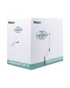 Panduit PUR6004IG-FE bobina de cable utp 305 m. cobre, tx6000 pannet, reelex, gris, categoría 6 mejorado (23 awg), pvc (cmr, riser), 4 pares