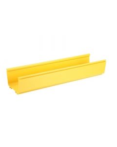 Panduit FR6X4YL6 canaleta fiberrunner 6x4, de pvc rígido, color amarillo, 1.8 m largo