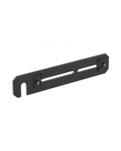 Panduit FR6TRBE12 soporte de montaje a techo, para canaletas fiberrunner 4x4 o 6x4, uso con varilla roscada 1 2", color negro