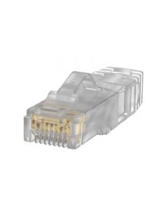 Panduit SP6X88-C plug rj45 cat6a, para cable utp de calibre 23-24 awg, chapado en oro 50 micras, bolsa 100 piezas