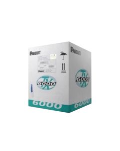 Panduit PUC6004YL-FE bobina de cable utp 305 m. cobre, tx6000 pannet, reelex, amarillo, categoría 6 mejorado (23 awg), pvc (cm), 4 pares