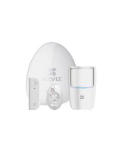 Ezviz BS-113A/K bs-113a k kit de alarma wi-fi  incluye: 1 hub, sensor pir, detector movimiento con acelerometro y control remoto monitoreo por aplicacion movil