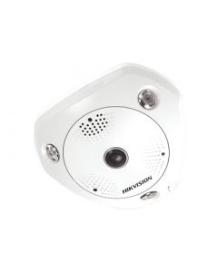 Hikvision DS-2CD6365G0E-IS(B) fisheye ip 6 megapixel  180° - 360° dewarping wdr 120 db uso en interior 15 mts ir entrada y salida de audio alarma múltiples vistas
