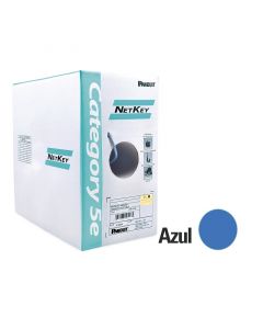 Panduit NUC5C04BU-CE bobina de cable utp 305 m cobre netkey azul categoría 5e (24 awg) pvc (cm) 4 pares