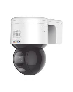 Hikvision DS-2DE3A400BW-DE(F1)(S5)(B) [ protección activa ] pt ip 4 megapixel  imagen a color 24 7 lente mm luz blanca 30 mts exterior ip66 acusense (evita falsas alarmas) poe+ micrófono y bocina integrada wdr 120 db