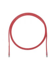 Panduit UTP6AX5RD cable de parcheo utp, cat6a, 24 awg, cm, color rojo, 5ft