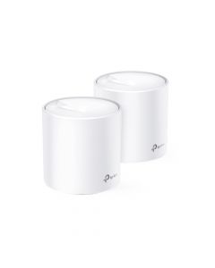Tp-link DECOX60-2PACK kit de sistema inalámbrico deco x60 mesh para hogar doble banda wi-fi 6 (ax) puerto gigabit 4 antenas internas y compatible con amazon alexa