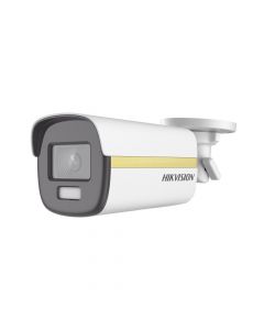 Hikvision DS-2CE12UF3T-E bala turbohd 4k  imagen a color 24 7 lente 3.6 mm metal luz blanca 40 mts exterior ip67 wdr 130 db