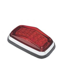 Epcom XT1885R luz de advertencia color rojo, sae, 12 led, ip67