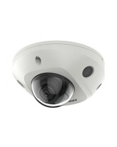 Hikvision DS-2CD3556G2-IS(C) mini domo ip 5 megapixel  lente 2.8 mm 15 mts ir exir micrófono integrado exterior ip67 ik08 poe audio y alarmas evita falsas acusense